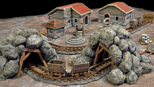 Insediamento minerario case - insediamento, minerario,