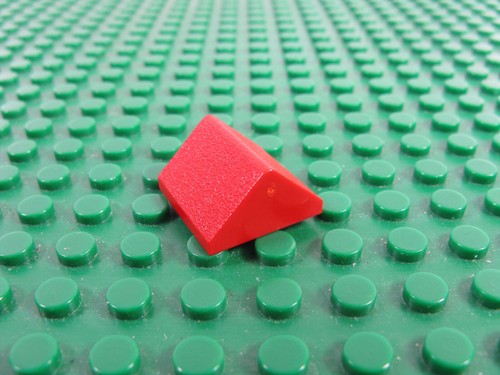 Lego vintage red slope - slope, 45