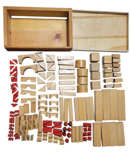 Blocchi castello legno vintage - legno,